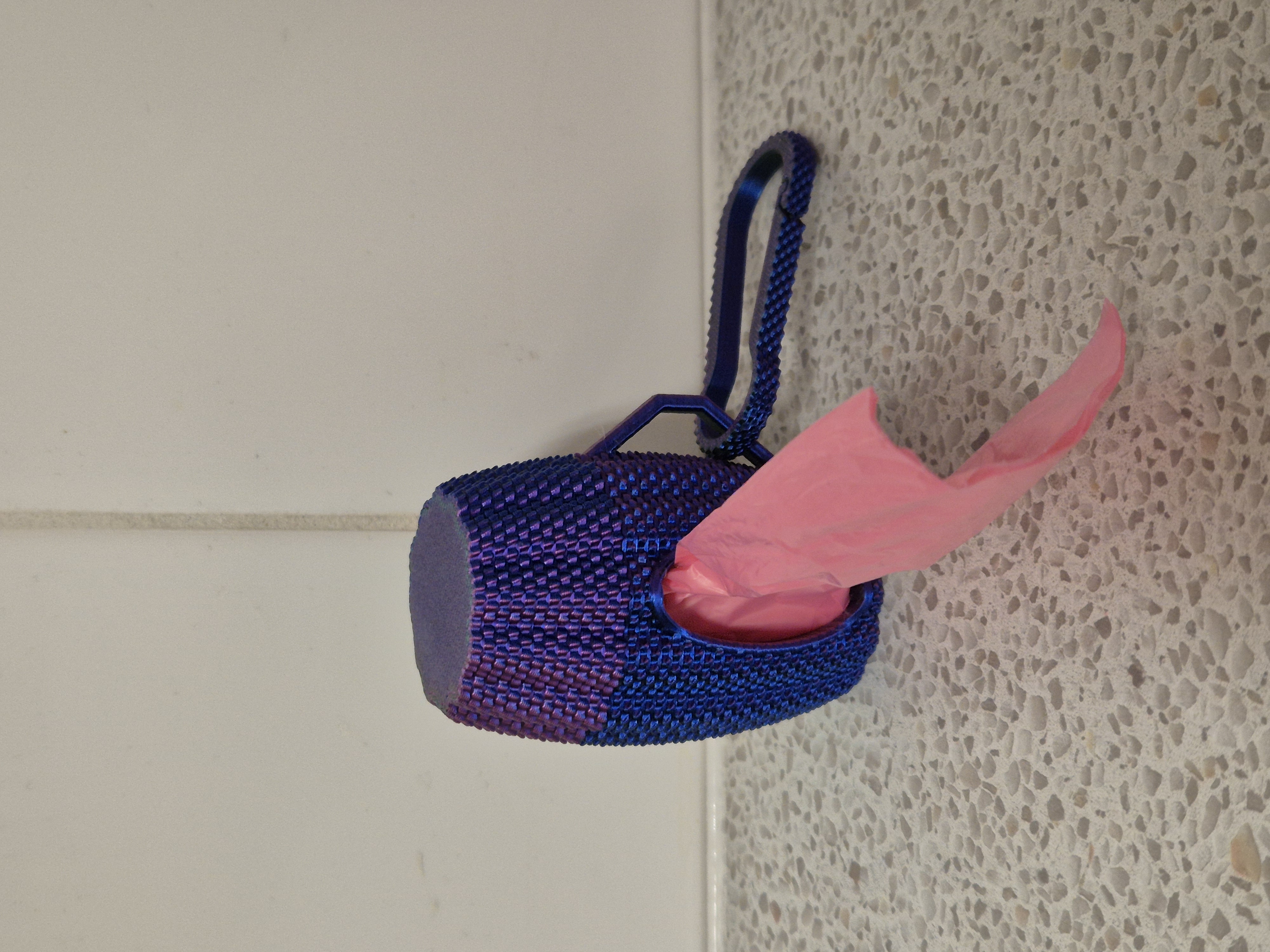 Dog poop waste bag holder